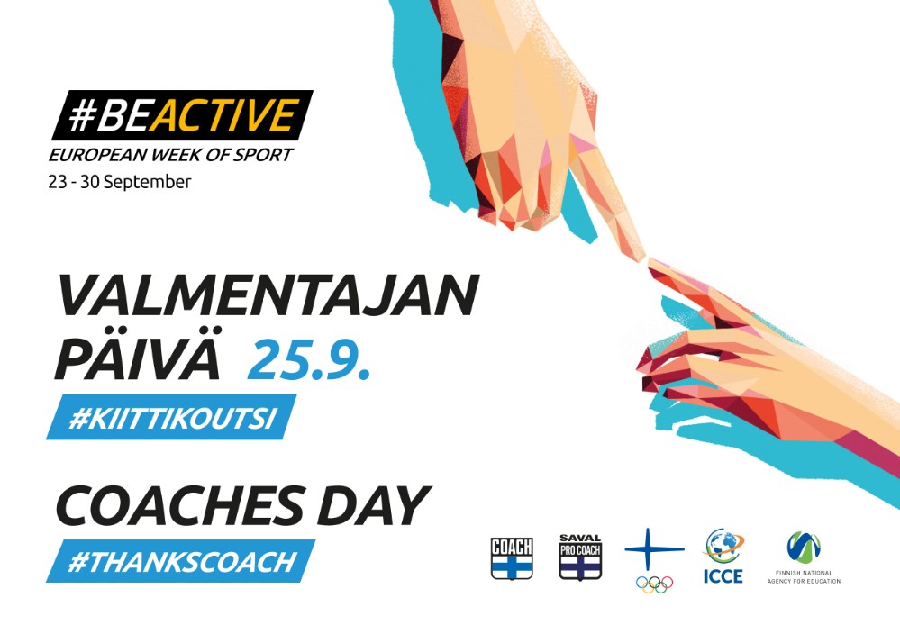 #beactive Valmentajan p&auml;iv&auml; 25.9. mainoskuva
