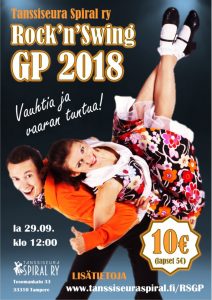 Mainos Rock'n'swing GP 2018