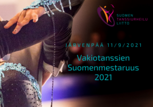 Vakiotanssien SM 2021 -juliste